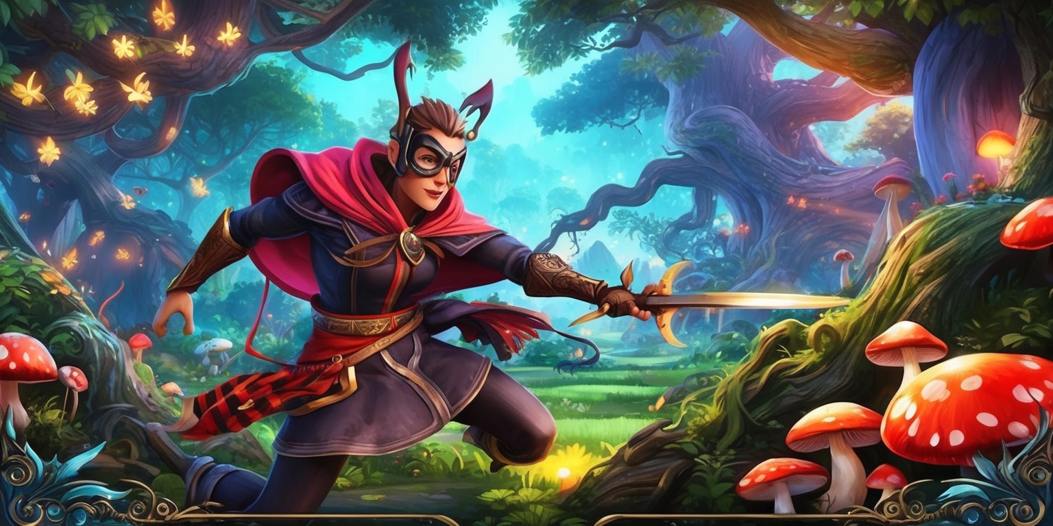 Hollow Knight Silksong game scene with vibrant colors, set in a lush, mystical forest filled with ancient trees, twinkling fireflies, and glowing mushrooms, featuring Hornet, the main protagonist, a skilled, agile, and mysterious character with a determined expression, wearing a distinctive mask and cloak, in the midst of a dynamic action sequence, with intricate textures, and ornate environmental details, showcasing a mix of exploration and combat elements, with a captivating, dreamlike atmosphere, and an emphasis on Hornet's fluid movements and interactions with the environment.