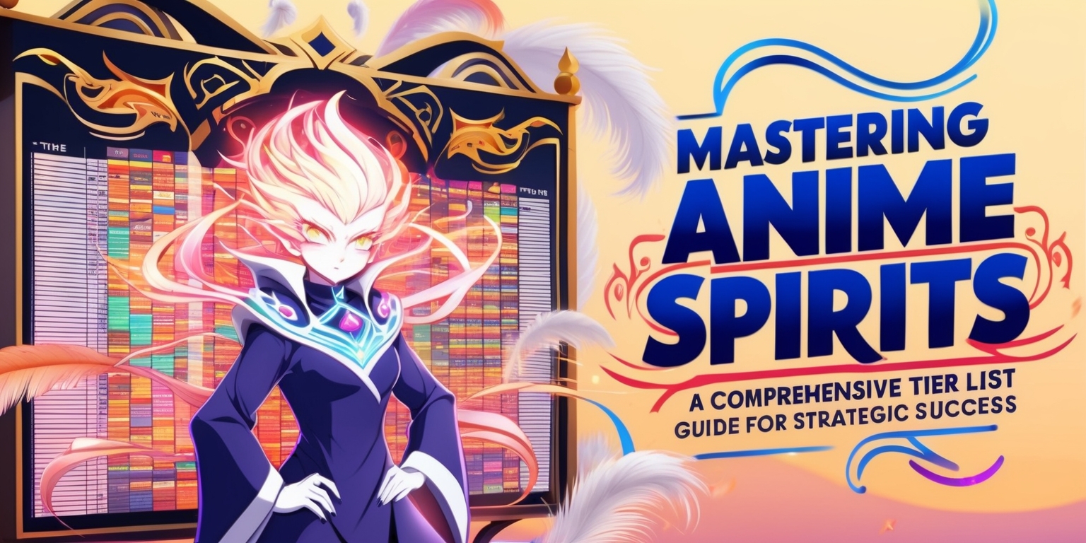 Mastering Anime Spirits: A Comprehensive Tier List Guide for Strategic Success