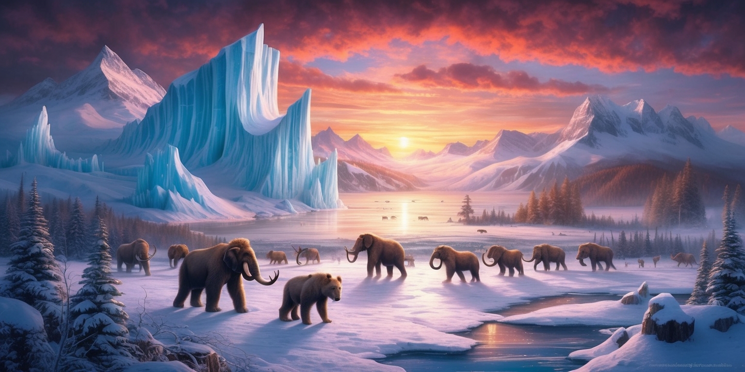 Frozen Giants and Fiery Dawn: A Prehistoric Odyssey